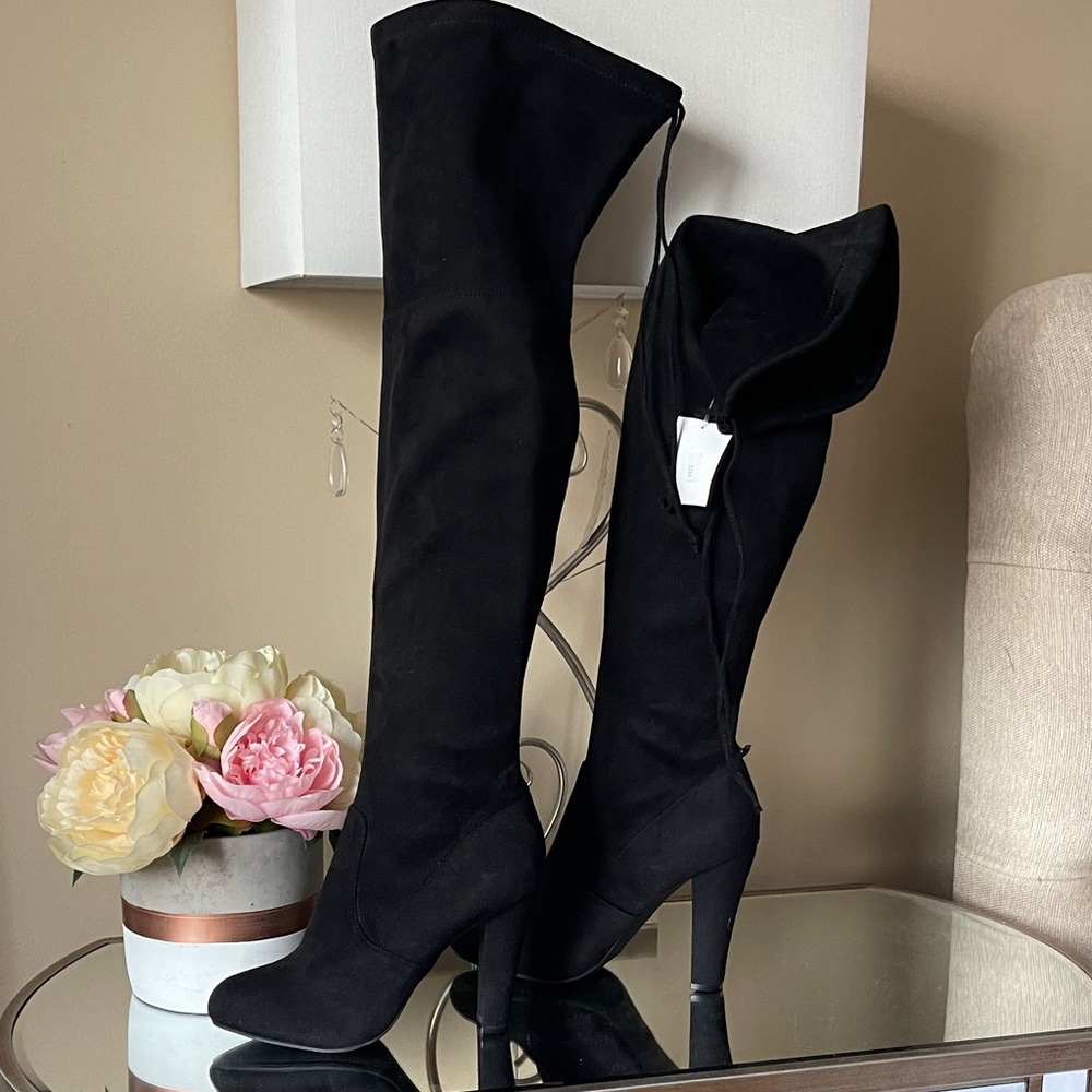 Zigi Soho Elegant Black Over-the-Knee Boots - Picture 1 of 10